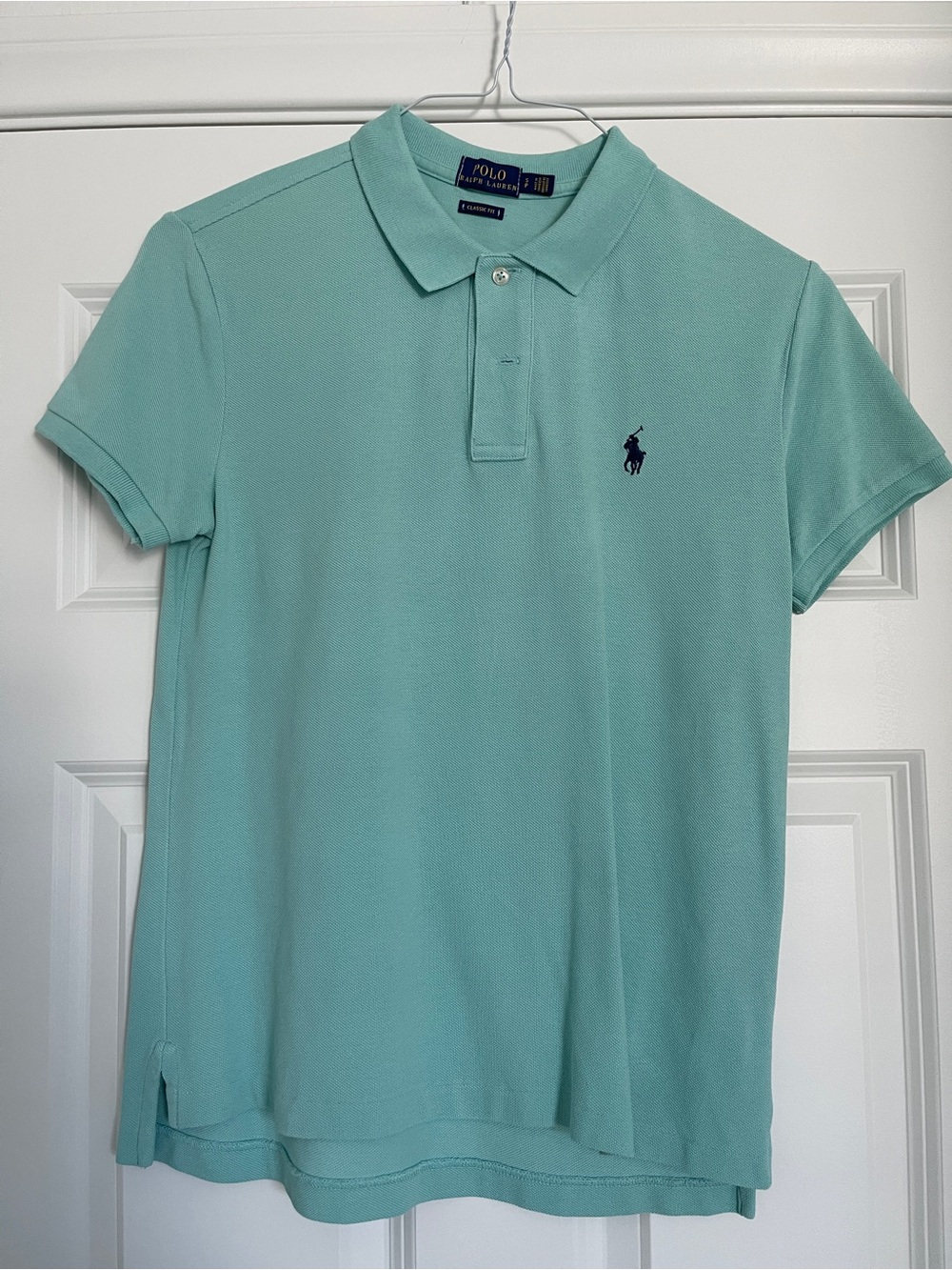 Ralph Lauren Polo Classic Fit Aqua Polo Shirt S
